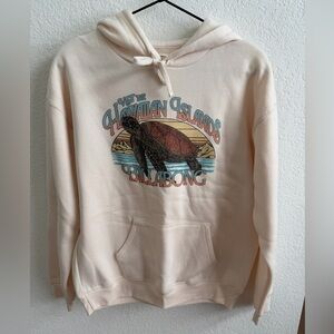 Women’s Hawaii Island Turtle Billabong Cream Hoodie